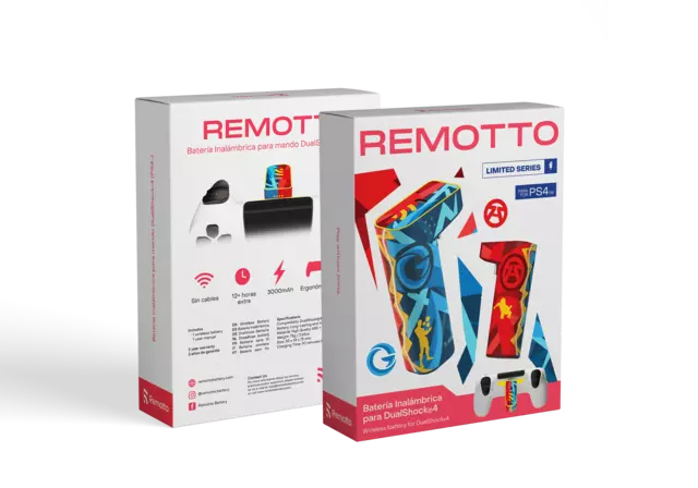 Comprar Remotto Battery Edición Limitada The Grefg y Ampeter para DualShock PS4 PS4 Limitada