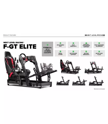 Comprar Cockpit Simulador F-GT Elite de Aluminio Edición iRacing Licenciado 