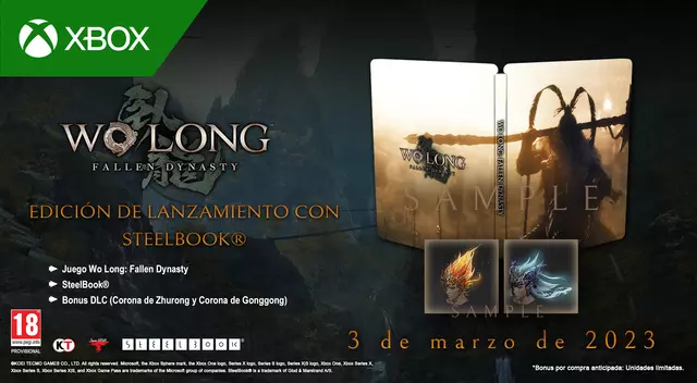 Comprar Wo Long: Fallen Dynasty Edición de Lanzamiento Steelbook Xbox Series Limitada