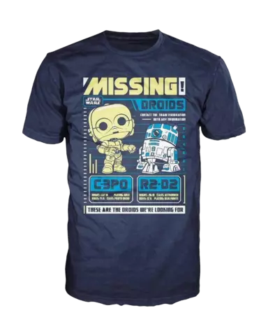 Comprar Camiseta Pop! Poster C3PO R2D2 Star Wars Talla M Talla M