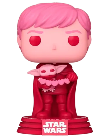 Figura POP! Luke & Grogu Star Wars San Valentín 9cm