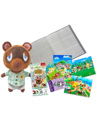 Comprar Pack 3 Tarjetas amiibo Animal Crossing Serie 5 + Album para Cartas Coleccionista + Set de Postales Animal Crossing + PelucheTom Nook 19 cm  Pack Completo