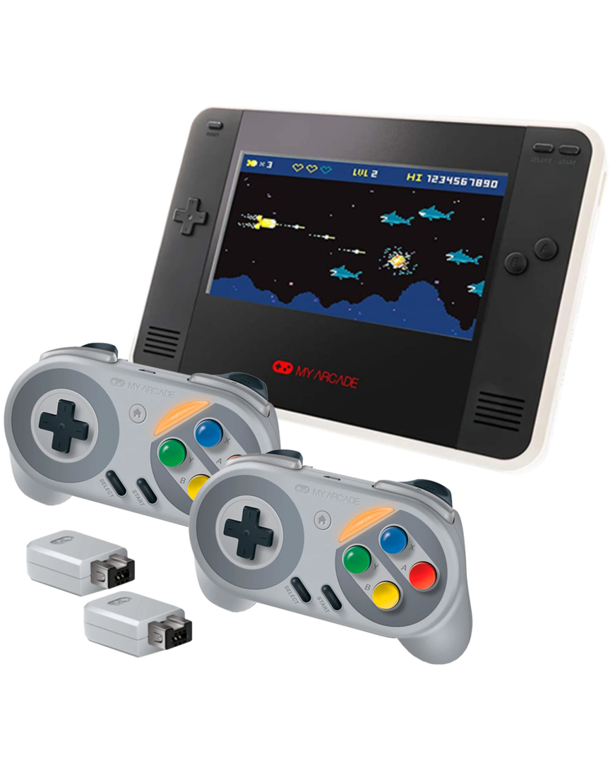 Consola Retro Champ + 2 Mandos Super Gamepad SNES Wireless Edición Famicom
