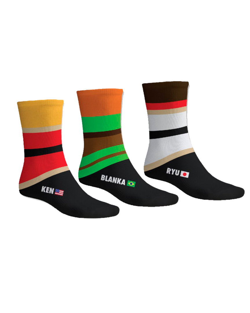 Calcetines Street Fighter 39-46 (Pack 3 Pares)