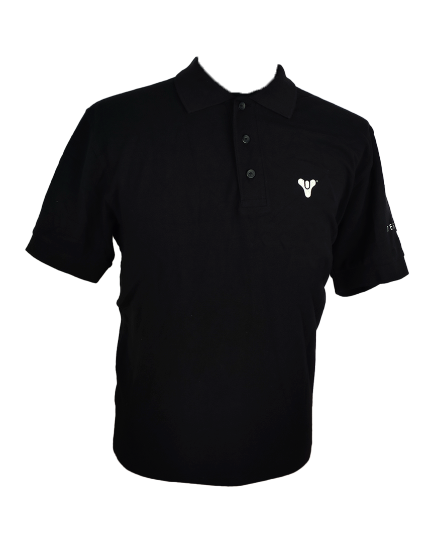Polo Negro Destiny Logo T-L