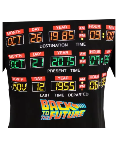 Comprar Camiseta Negra Regreso al Futuro Relojes Talla M Talla M