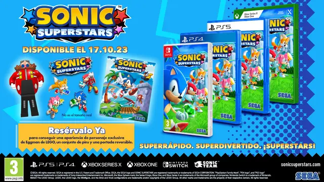 Set de Pins Oficiales - Sonic Superstars