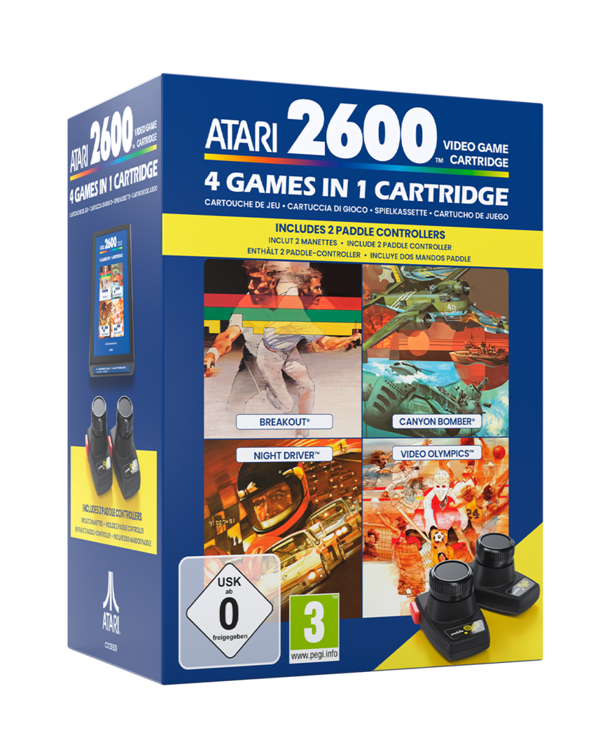 Paddle pack 4 juegos en 1 atari