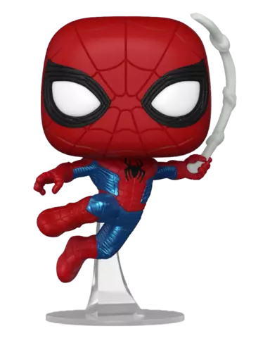 Figura POP! Traje de Tom Holland Spider-Man: No Way Home Marvel 9cm