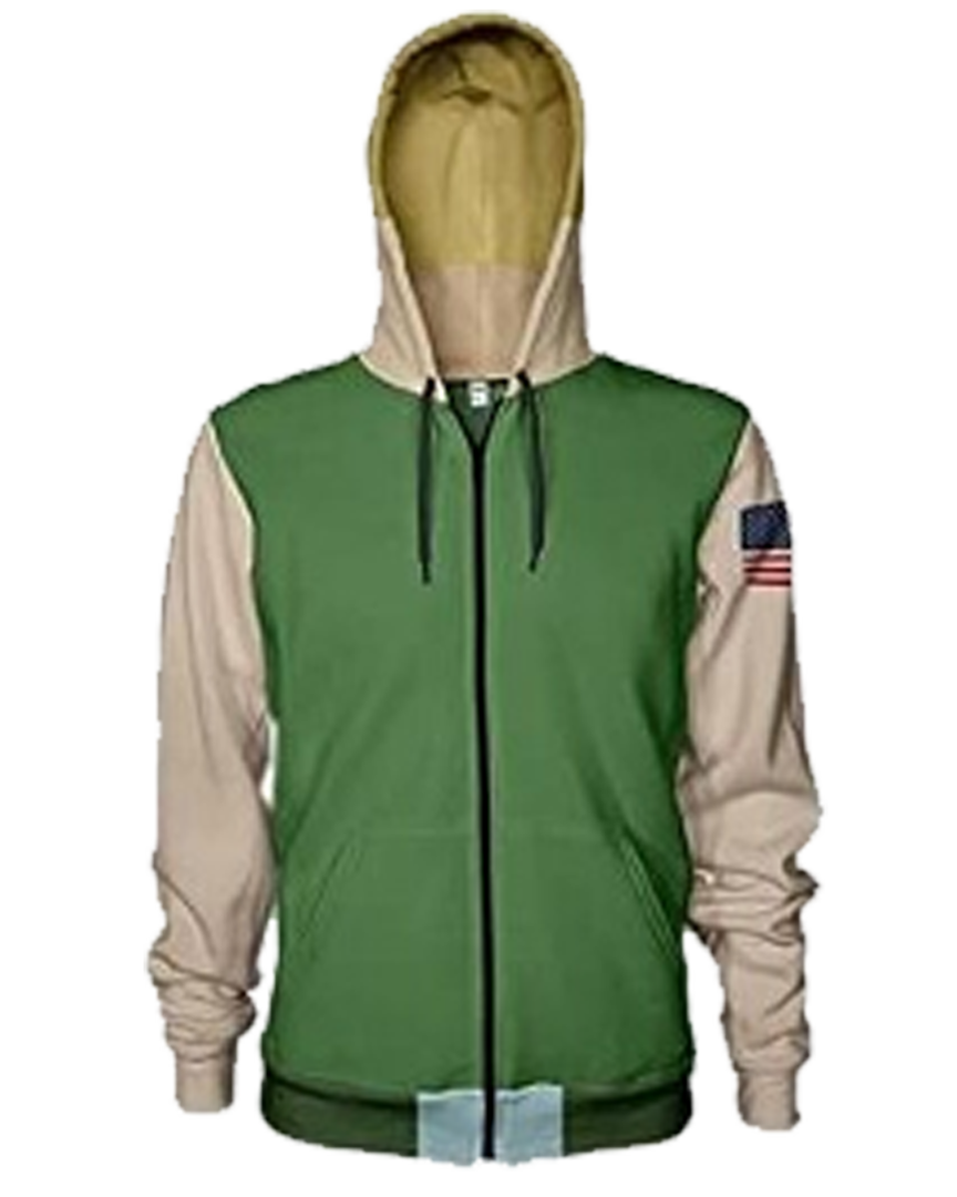 Sudadera Guile Verde Street Fighter Talla S