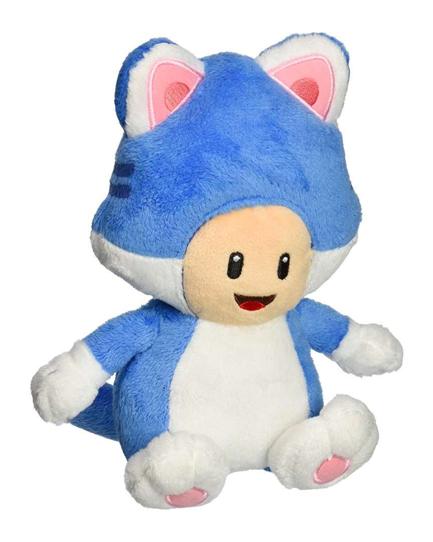 Peluche toad cat super mario 19 cm