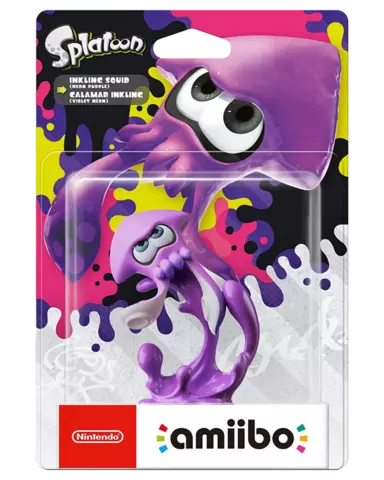 Comprar Figura Amiibo Inkling Calamar Squid Neon Purple (Serie Splatoon) Figura