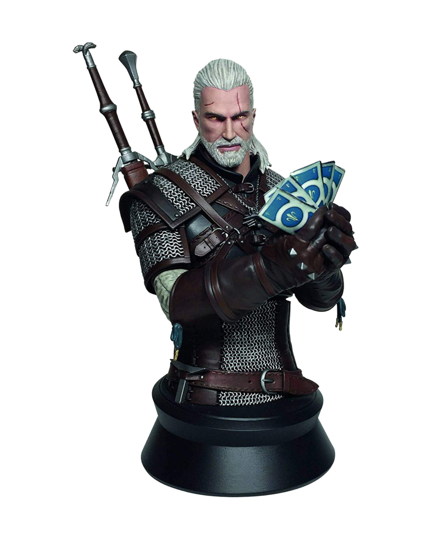 Busto Geralt Playing Gwent The Witcher 3