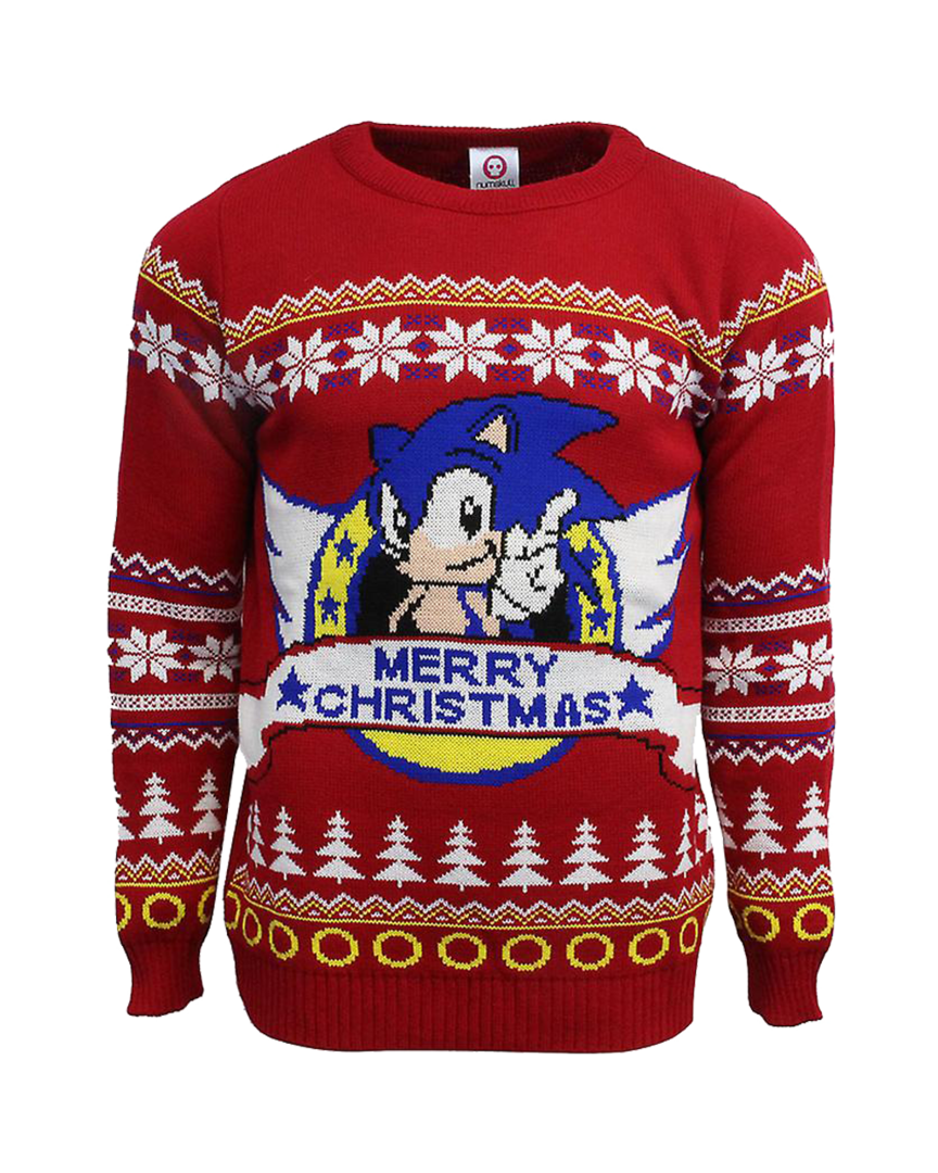 Jersey Navidad Sonic The Hedgehog Logo Talla L