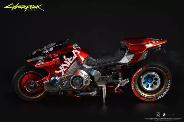 Comprar Estatua Male-V y Motocicleta Yaiba Kusanagi Cyberpunk 2077 Figuras Male-V