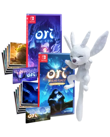 Comprar Pack Ori and the Blind Forest Edición Definitiva + Ori and the Will of the Wisps + Peluche Ori Durmiente Switch Pack Ori