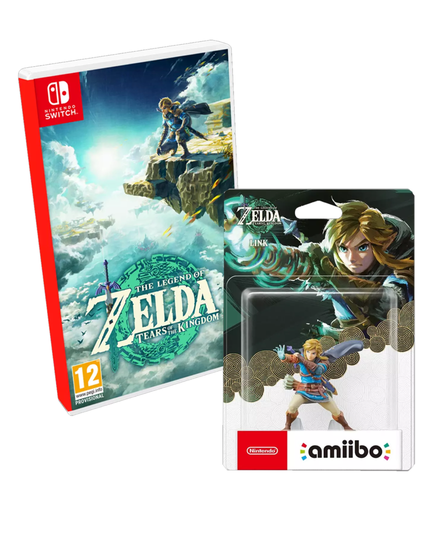 The Legend of Zelda: Tears of the Kingdom + Figura Amiibo Link TLOZ Tears of the Kingdom