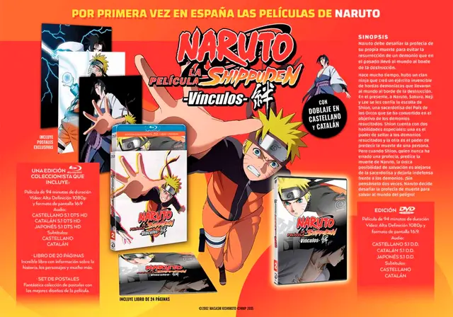 Comprar Naruto Shippuden: Vínculos Película 2 Edición DVD Estándar DVD