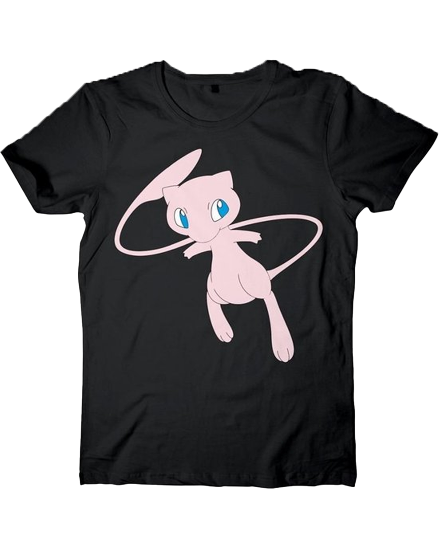 Camiseta Negra Mythical Mew Pokemon Talla XS