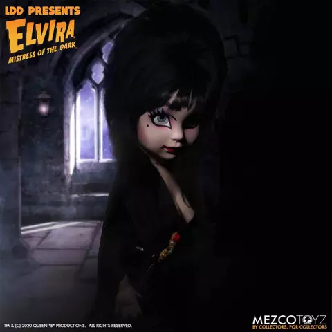 Reservar Figura Elvira Reina de las Tinieblas Mistress of Dark 25 cm Edición Living Dead Dolls 25cm Figuras de Videojuegos