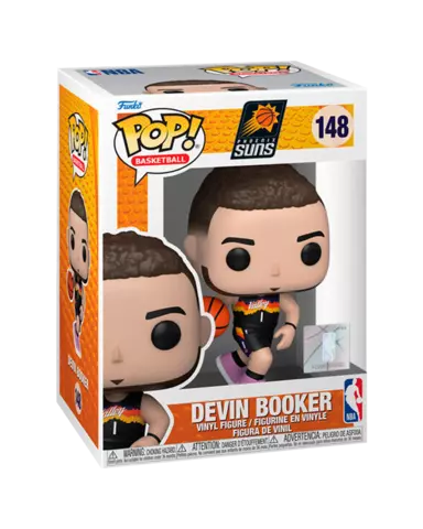 Comprar Figura POP! Devin Booker Phoenix Suns Edición City NBA 9cm Figuras de Videojuegos
