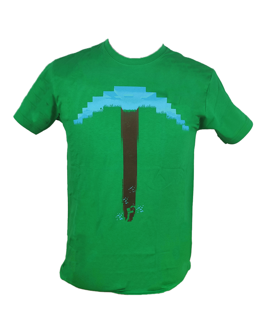 Camiseta Verde Pico Minecraft Talla 12/13 años