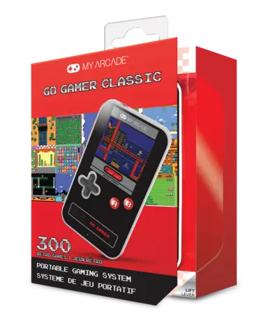 Consola My Arcade Go Gamer Classic Negra/Gris/Roja 300 Games