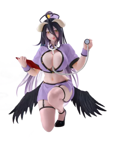 Figura Albedo Overlord Nurse Ver. Renewal Desktop Cute Taito