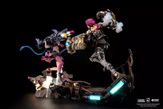 Reservar Figura Jinx & Vi Bundle Estatua Diorama Resina Escala 1/6 League of Legends 32 cm + 40 cm Estatuas