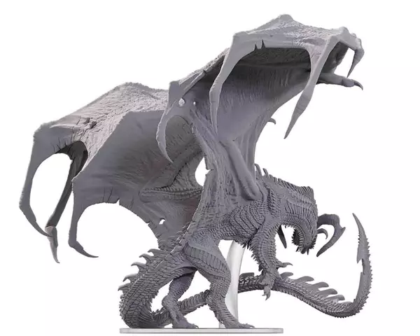 Reservar Figura Adult Black Dragon Corruptor *Sin Pintar* Dungeons & Dragons - Icons Of The Realms Wizkids Figuras