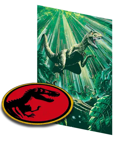 Lámina y parche exclusivos de regalo - Jurassic Park Classic Games Collection