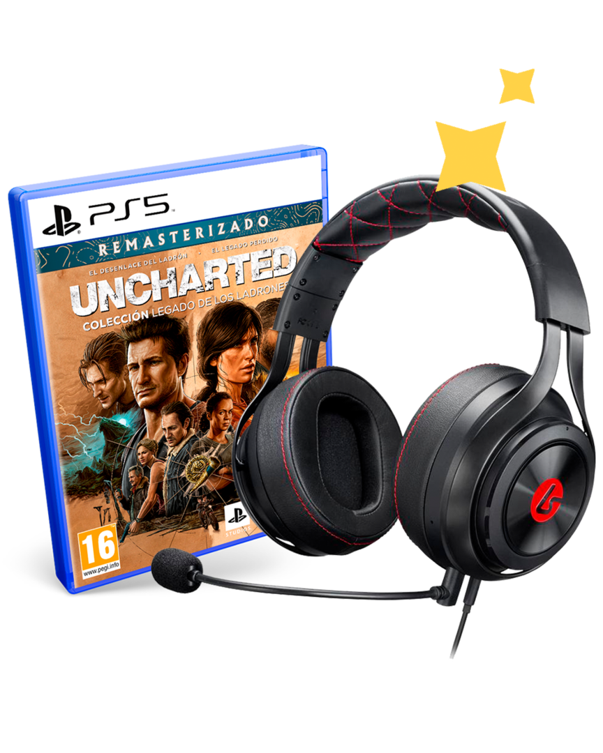 Uncharted Colección Legado de los Ladrones Remaster + Auriculares Gaming LucidSound LS25