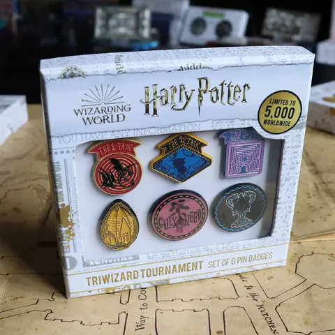 Reservar Set de 6 Pins Torneo de los Tres Magos Harry Potter Edición Limitada Fanattik Limitada