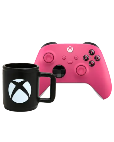 Mando Inalámbrico Deep Pink + Taza Oficial Xbox