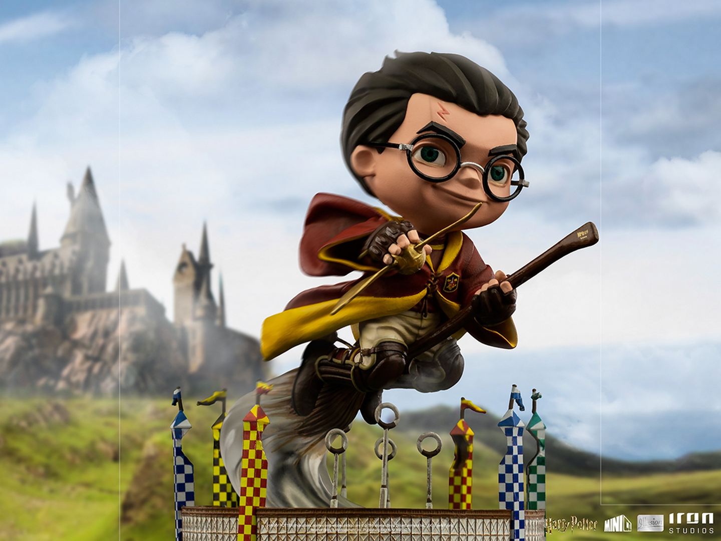 Figura Minico Harry Potter En Partido Quidditch