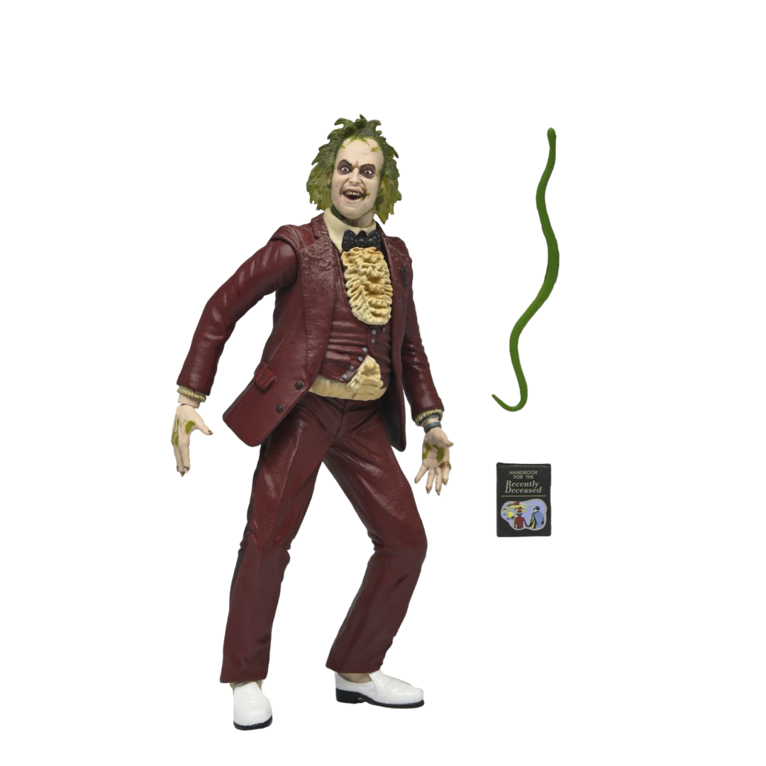 Figura beetlejuice traje rojo neca 18cm