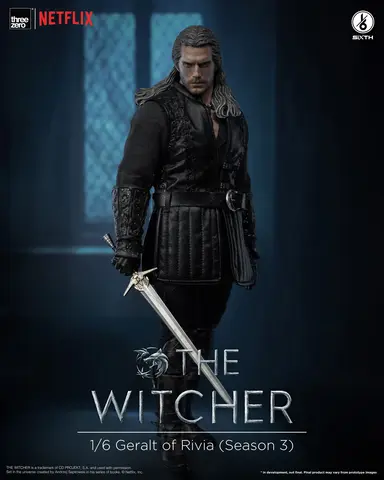 Figura Geralt de Rivia The Witcher Temporada 3 ThreeZero