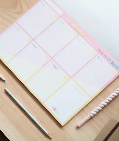 Comprar Bloc Planificador Semanal A4 Carouge Blue & Pink 