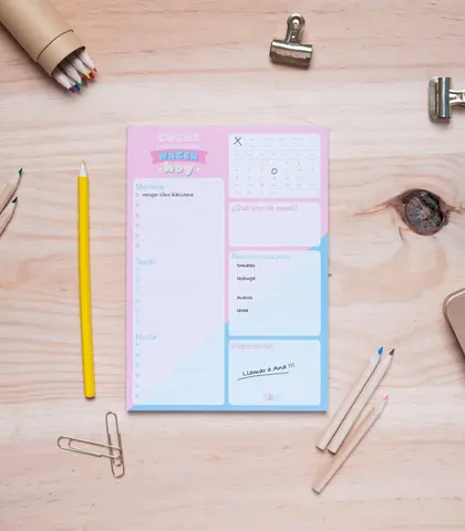 Comprar Bloc Notas De Escritorio Carouge Blue & Pink 