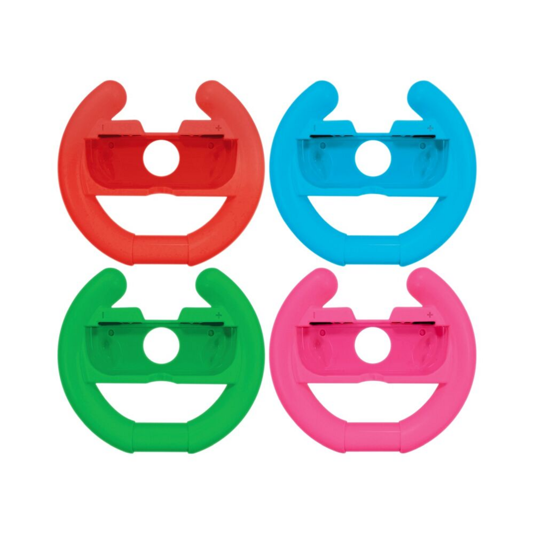 Oniverse - lote de 4 soportes para mando de carreras - azul/rojo/verde/rosa