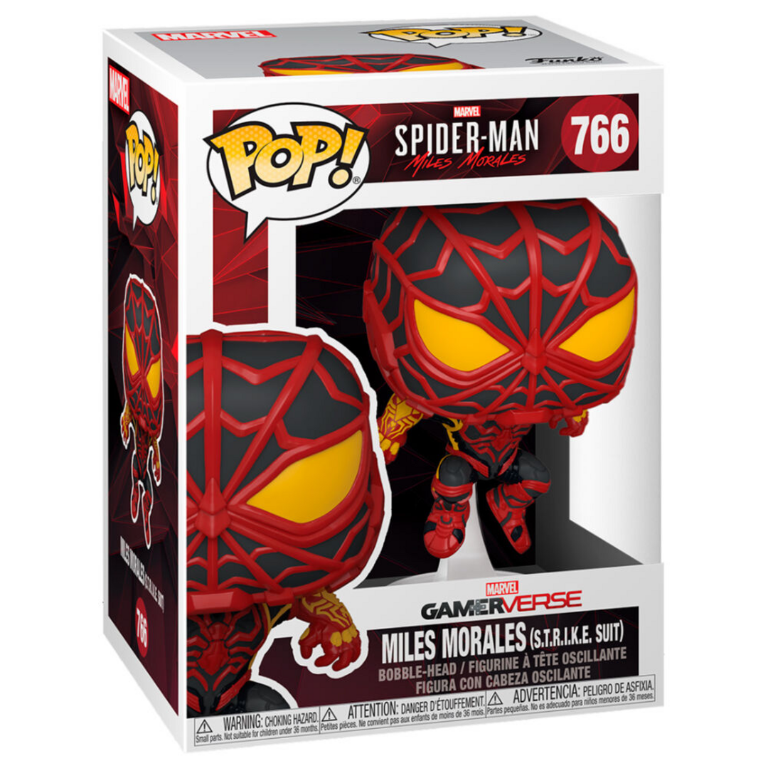 Funko Pop! Games: Miles Morales - S.T.R.I.K.E. Suit - Spider-man - Miles Morales Game - Figura de Vinilo Coleccionable - Idea de Regalo- Mercancia Oficial - Juguetes para Niños y Adultos