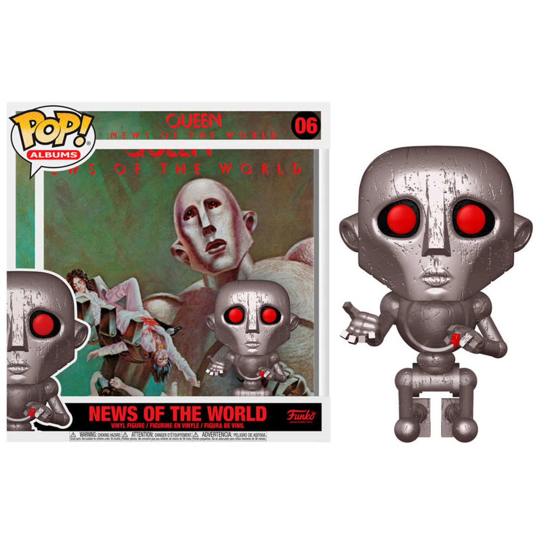 Funko Queen Band News of The World - Figura de Vinilo Coleccionable - Idea de Regalo- Mercancia Oficial - Juguetes para Niños y Adultos - Muñeco para Coleccionistas y Exposición