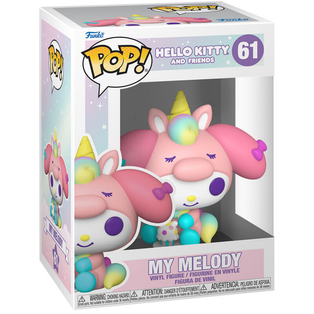Funko Pop! Sanrio: Hello Kitty - My Melody - Fiesta del Unicornio - Figura de Vinilo Coleccionable - Idea de Regalo- Mercancia Oficial - Juguetes para Niños y Adultos - Muñeco para Coleccionistas