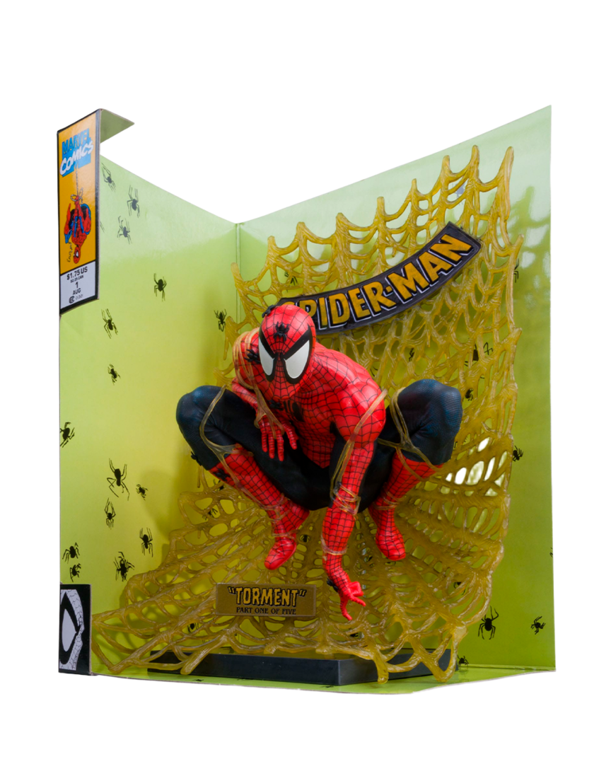 Figura spider-man marvel collection gold edition mcfarlane toys