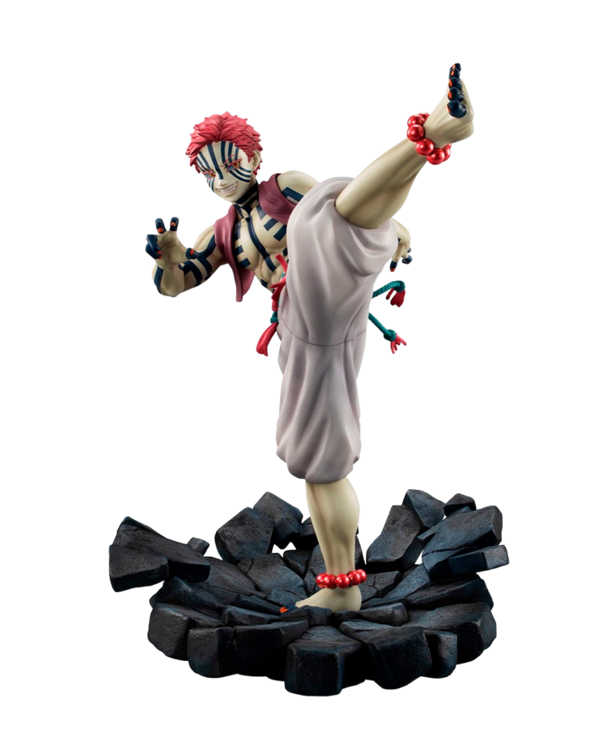 Figura akaza demon slayer: kimetsu no yaiba upper three g.e.m. megahouse