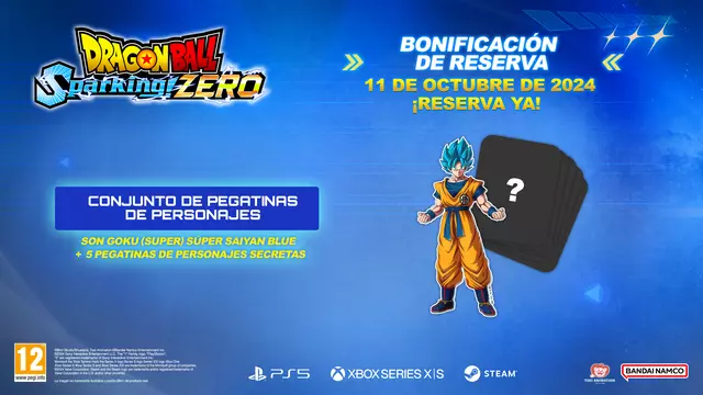 Set de Pegatinas Dragon Ball: Sparking! Zero