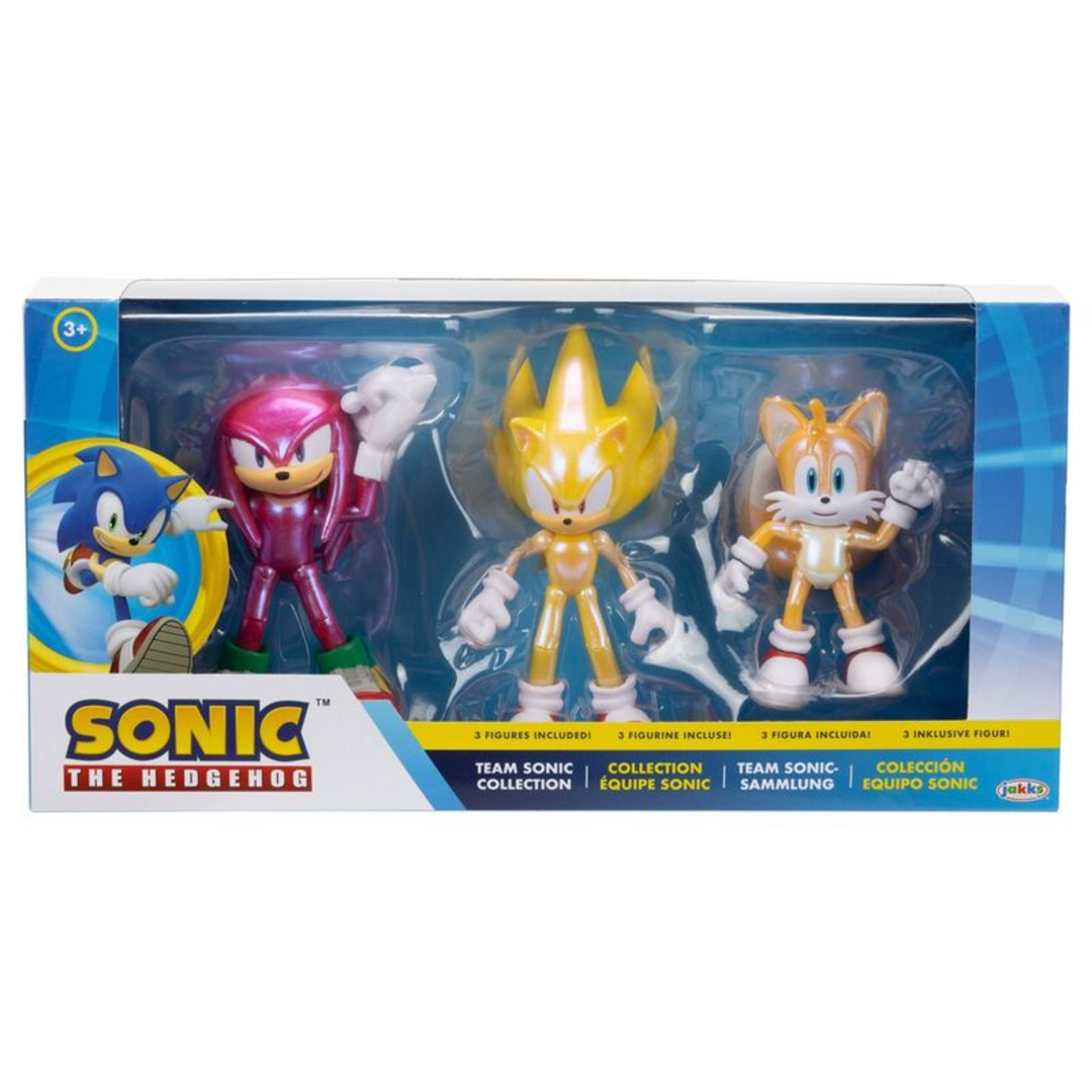Blister 3 figura ultimate team up sonic the hedgehog 10cm