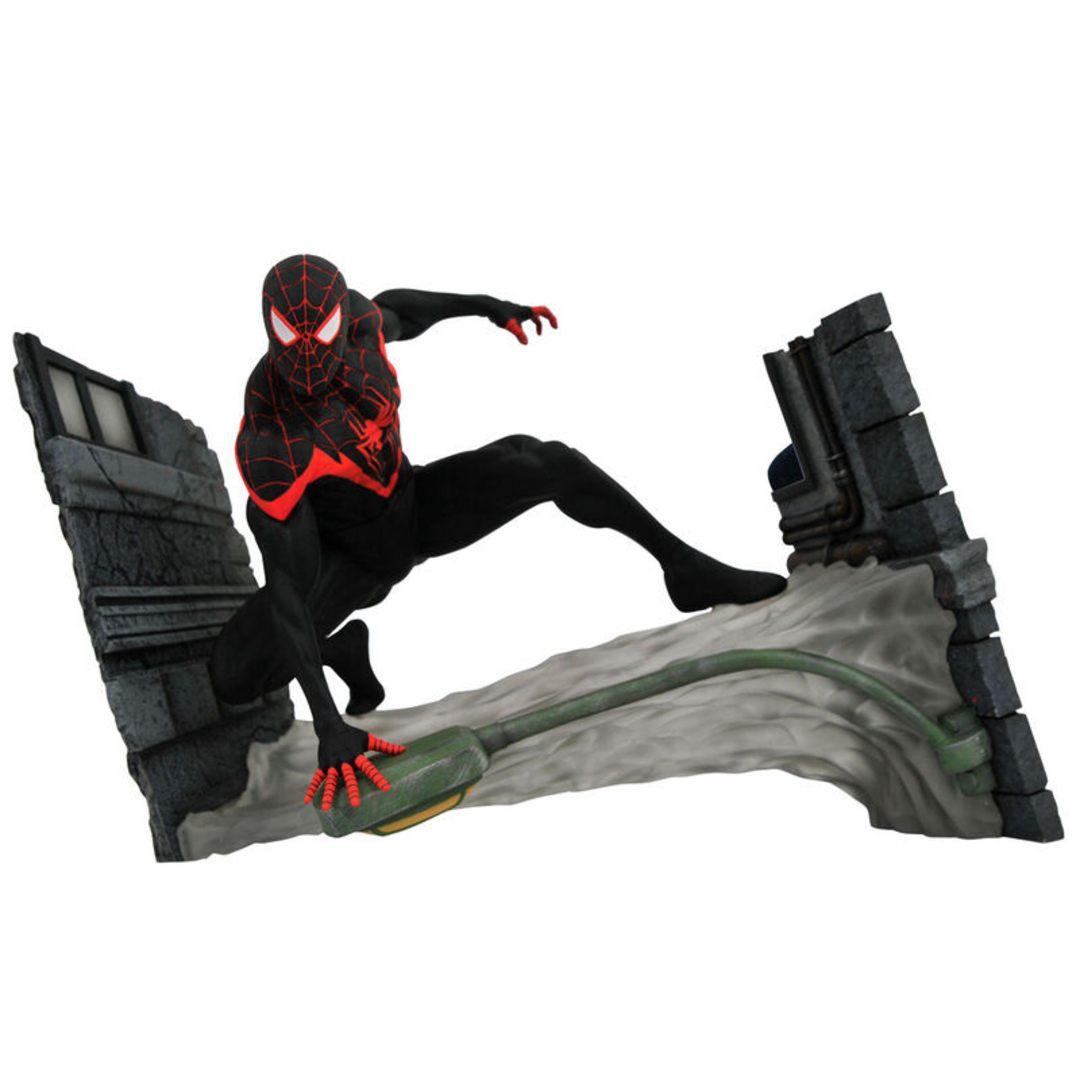 Figura miles morales spiderman marvel comic gallery 18cm