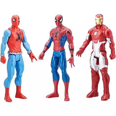 Comprar Blister 3 figuras Titan Hero Series Spiderman Marvel 30cm Figuras Estándar