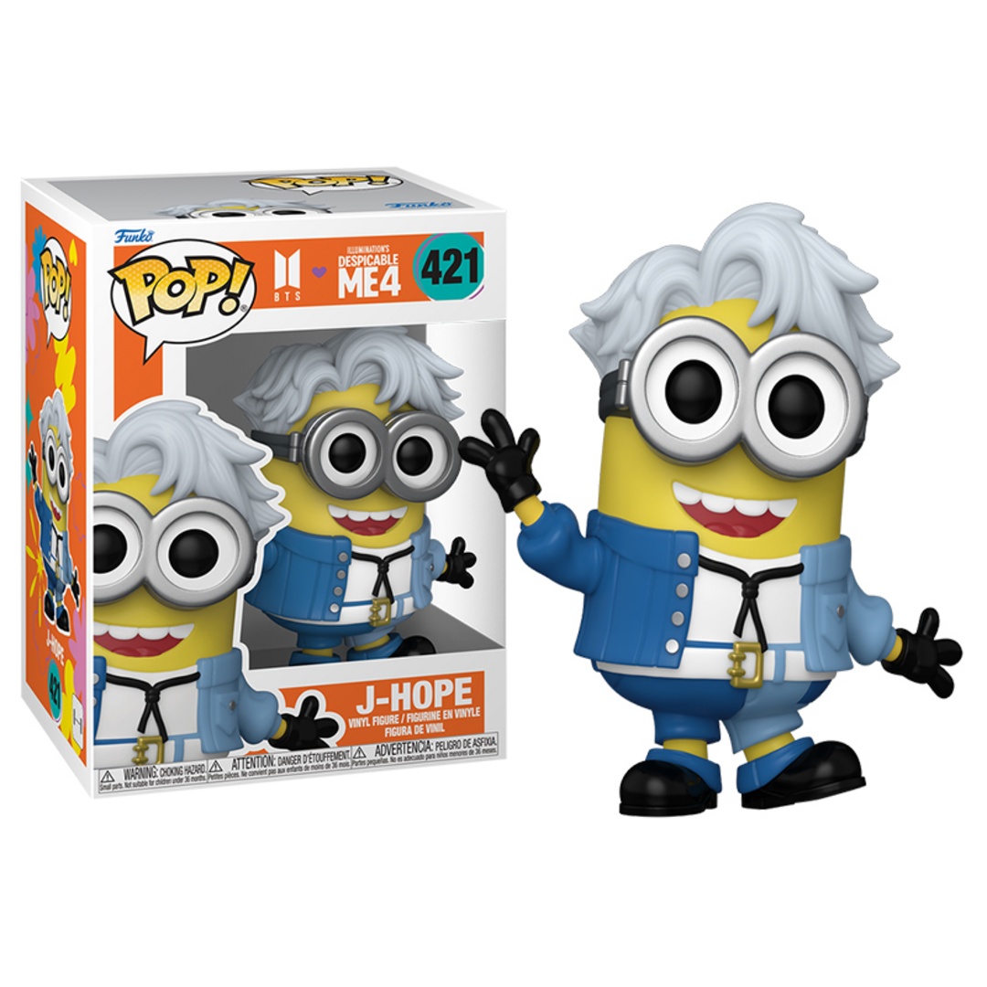 FUNKO Pop! Rocks: Minions X BTS - J-Hope - BTS + Minions - Figura de Vinilo Coleccionable - Idea de Regalo - Mercancia Oficial - Juguetes para Niños y Adultos - Movies, Music Fans
